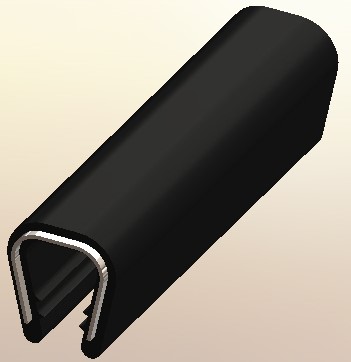 RS PRO Black PVC Edge Protection, 20m