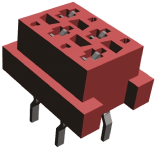 TE Connectivity Micro-MaTch Series Straight Through Hole Mount PCB Socket, 4-Contact, 2-Row, 2.54mm Pitch, Solder