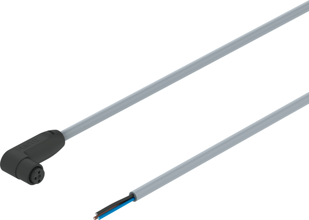 Festo Male 3 way Socket to 3 way Cable Actuator/Sensor Cable, 1 m