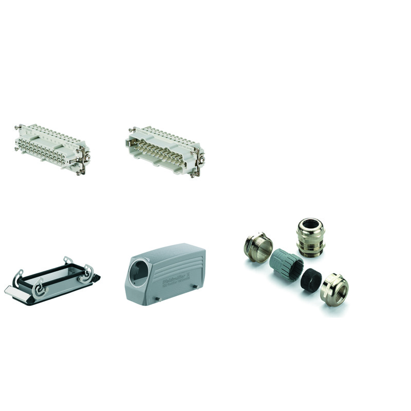 Weidmüller Heavy Duty Power Connector, 16A, Female, Male, HE Series, 24 Contacts