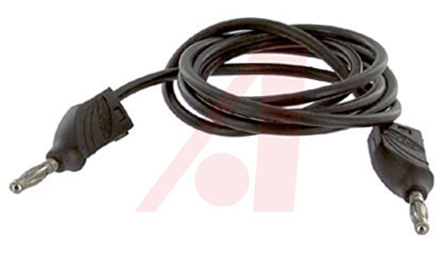 Mueller Electric, 20A, 3kV, Black, 1m Lead Length