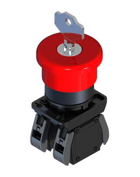 RS PRO Push Button Switch, Latching, Panel Mount, 22.5mm Cutout, 1NO+1NC, IP20, IP65