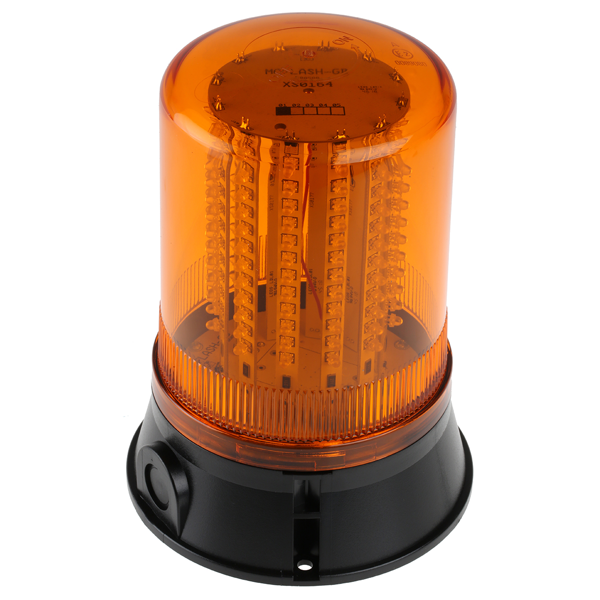 Moflash LED401 Series Amber Multiple Effect Beacon, 24 V dc, Surface Mount, LED Bulb, IP65