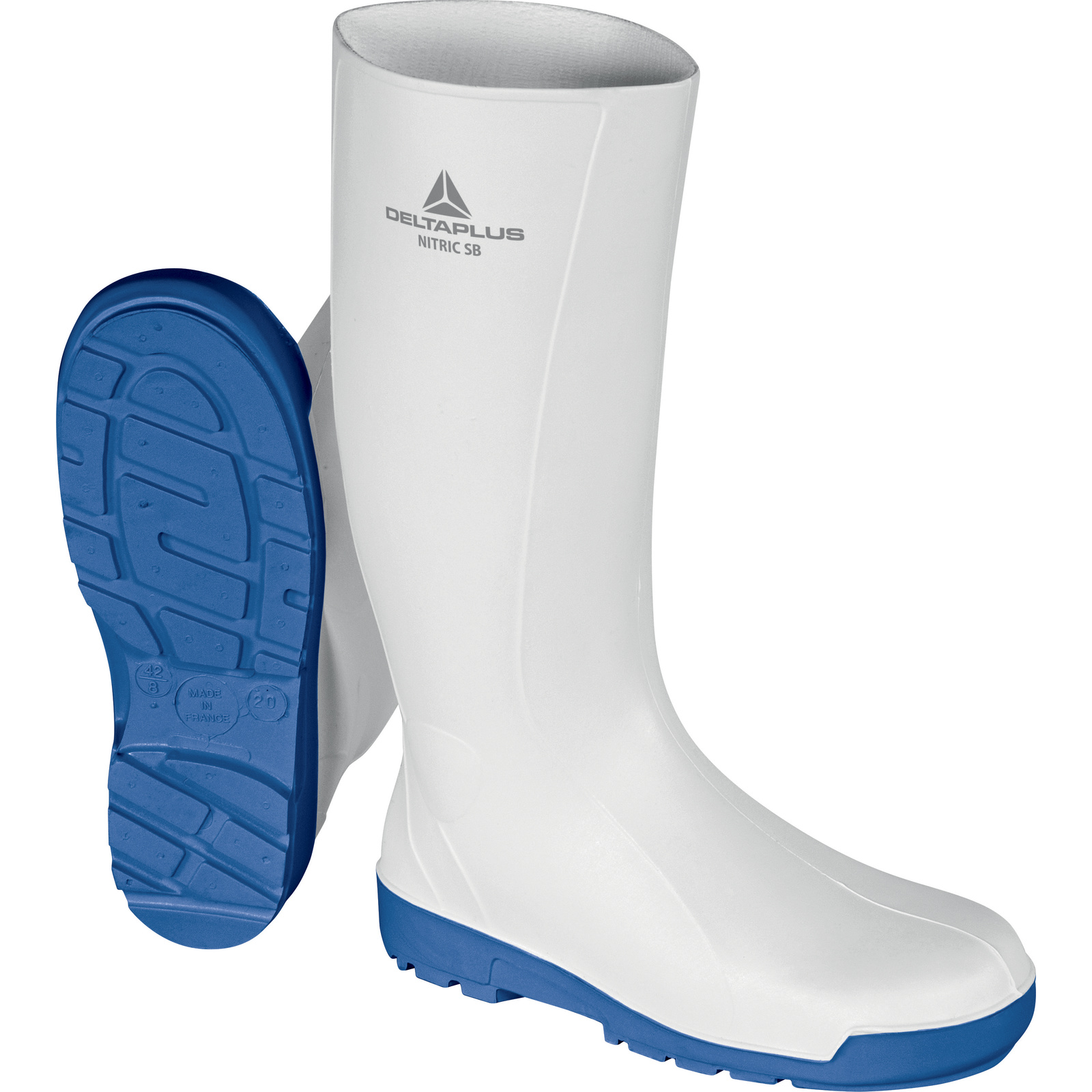 Delta Plus NITRIC SBFO SRC Blue, White Steel Toe Capped Unisex Safety Boot, UK 9.5, EU 43