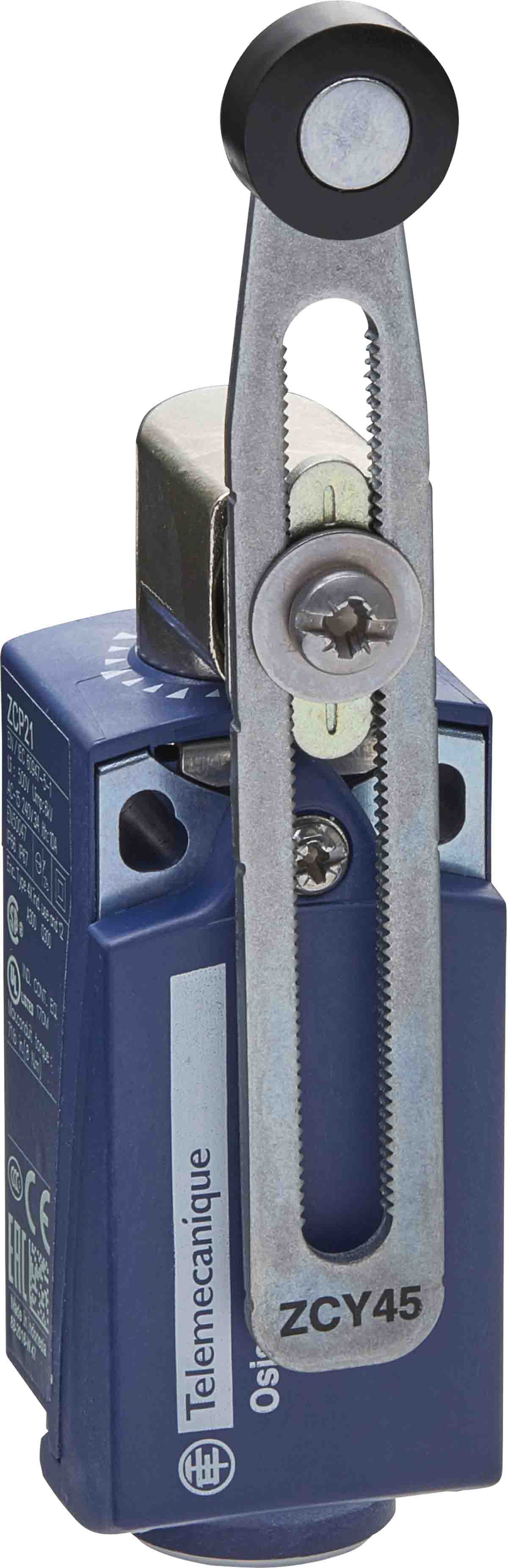 Telemecanique Sensors XCKP Series Roller Lever Limit Switch, 1NC/1NO, IP66, IP67, Plastic Housing, 10A Max