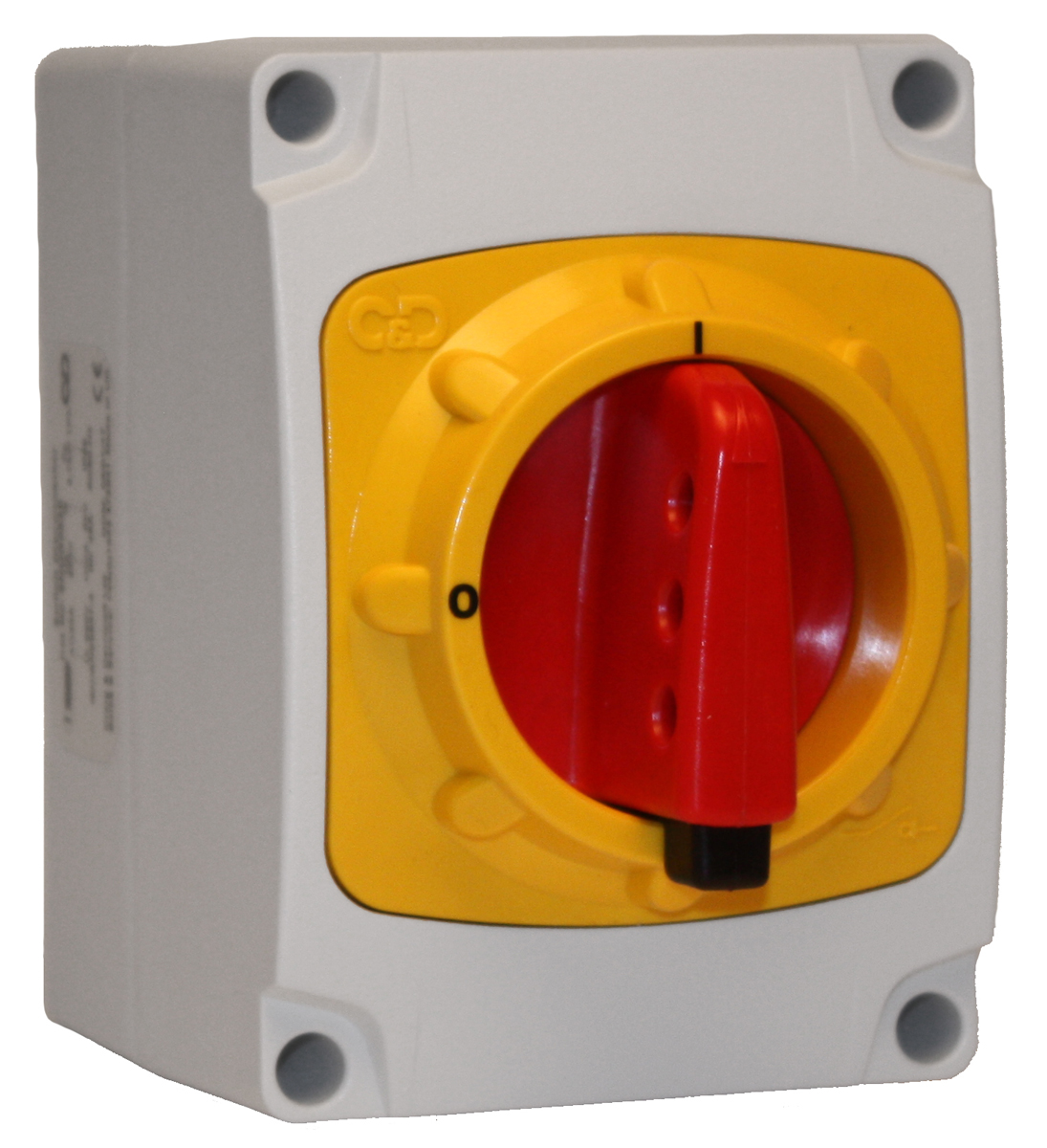 Craig & Derricott 3P+N Pole Isolator Switch - 25A Maximum Current, 11kW Power Rating, IP66