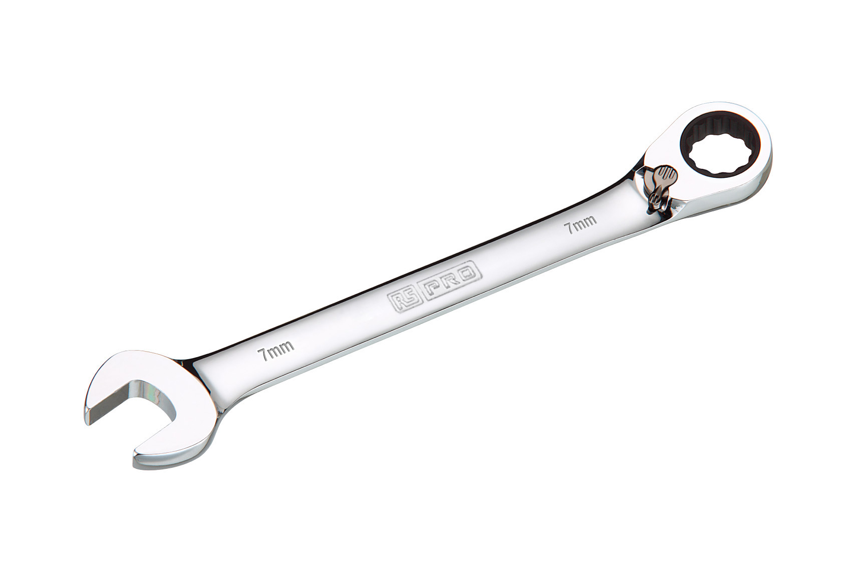 RS PRO Combination Spanner, 7mm, Metric, Double Ended, 124 mm Overall