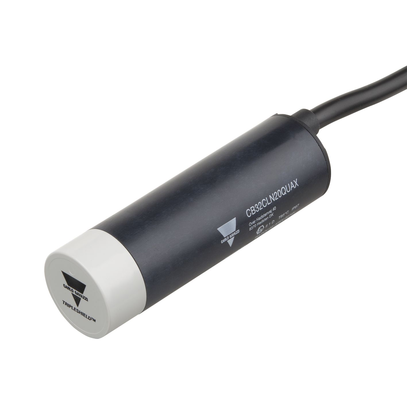 Carlo Gavazzi Capacitive Smooth Barrel Proximity Sensor, 20 mm Detection, Relay NO+NC, 24 V ac/dc
