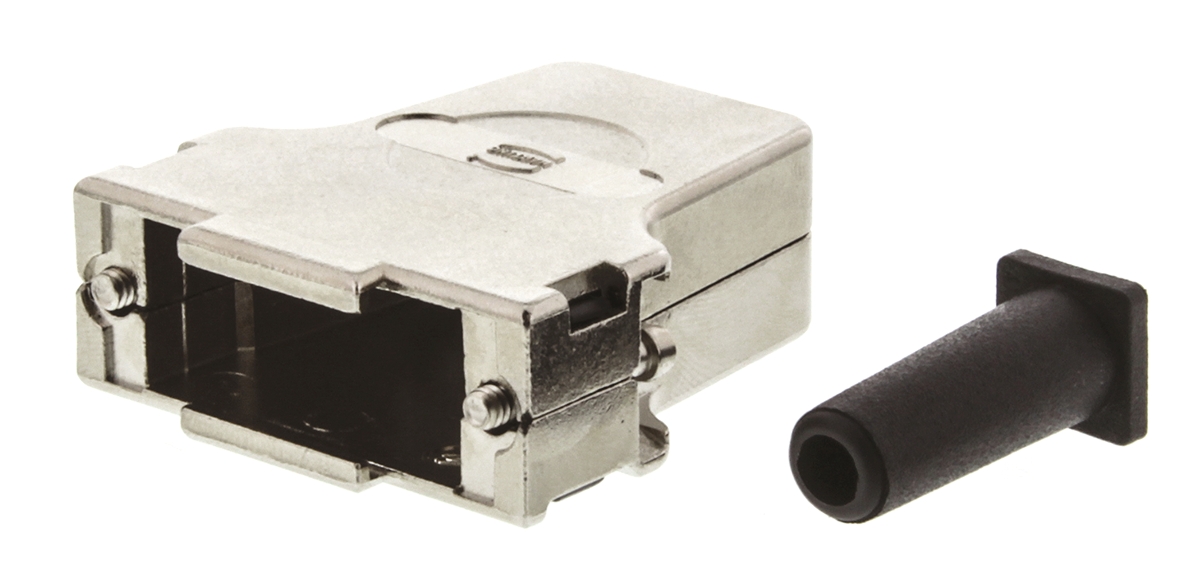 HARTING D-sub Series Metal D Sub Backshell, 15 Way, Strain Relief