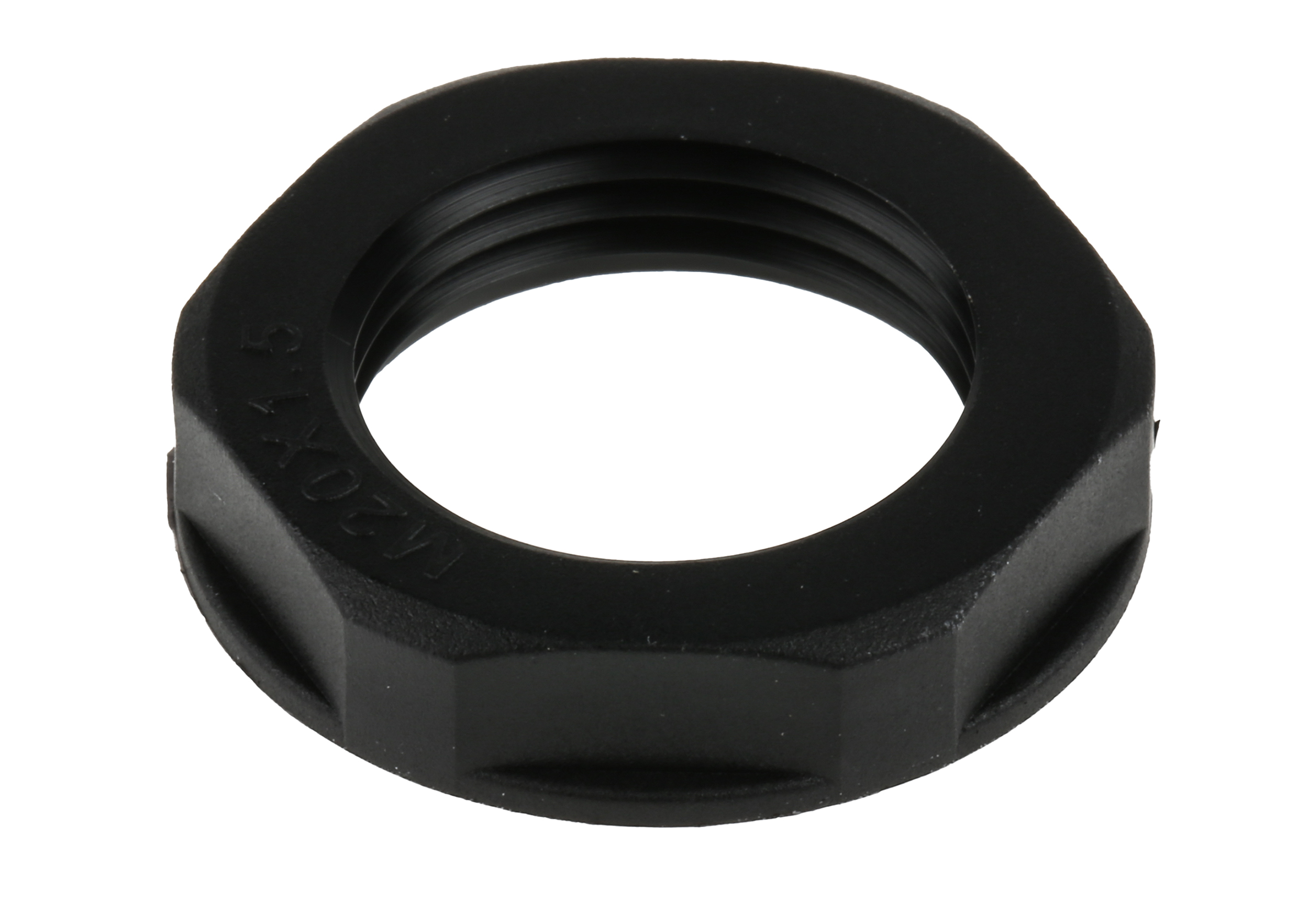 RS PRO Black Nylon 66 Cable Gland Locknut, M20 Thread, IP68