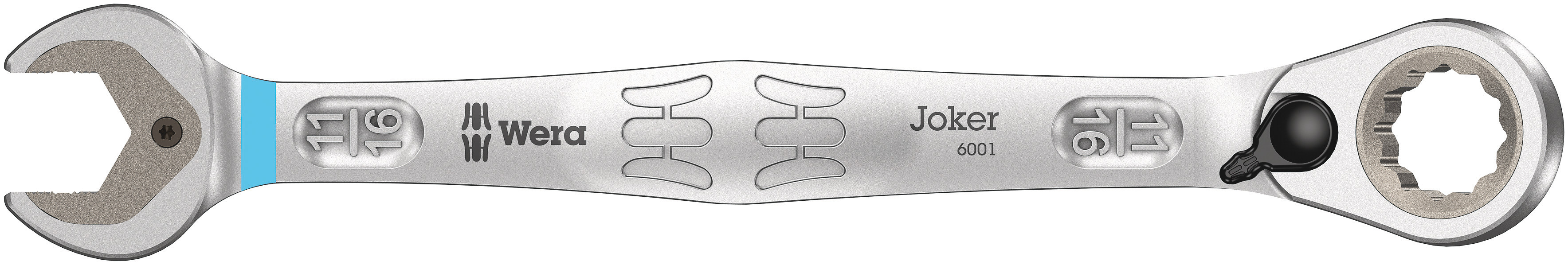 Wera Joker Series Combination Ratchet Spanner, 11/16in, Imperial, Double Ended, 234 mm Overall