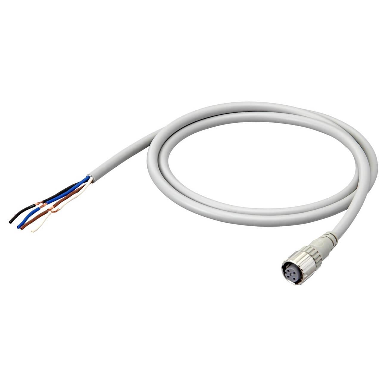 Omron Female 4 way M12 to Free End Sensor Actuator Cable, 5 m
