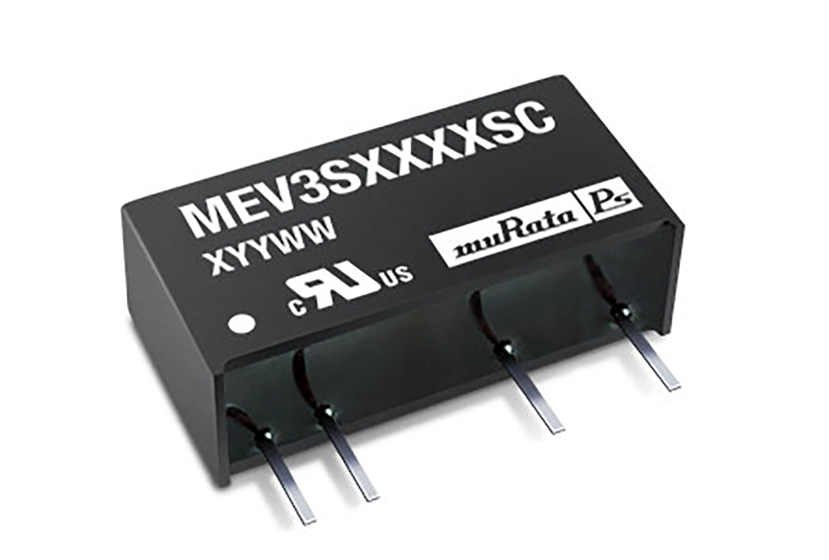 Murata Power Solutions MEV3 DC-DC Converter, 9V dc/ 333mA Output, 4.5 → 5.5 V dc Input, 3W, Through Hole, +85°C