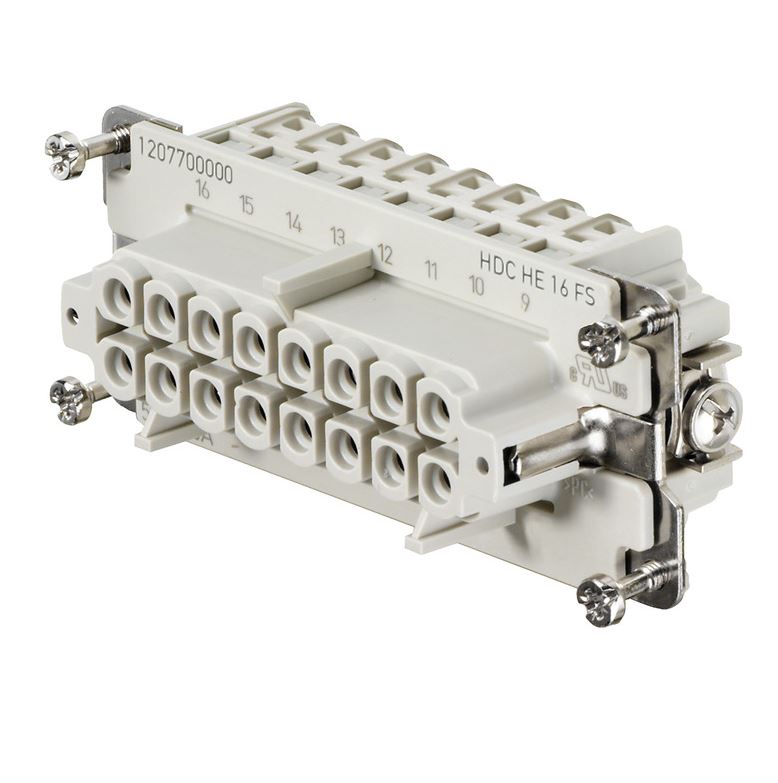 Weidmuller Contact Insert, 16A, Female, HE Series, 16 Contacts