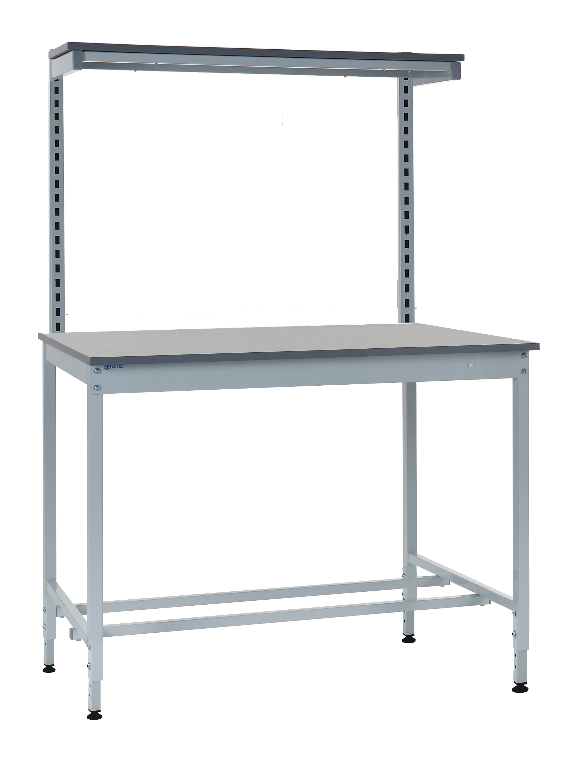 RS PRO Steel Workbench, 250kg Max Load, Adjustable Height, 840mm x 1200mm x 600mm