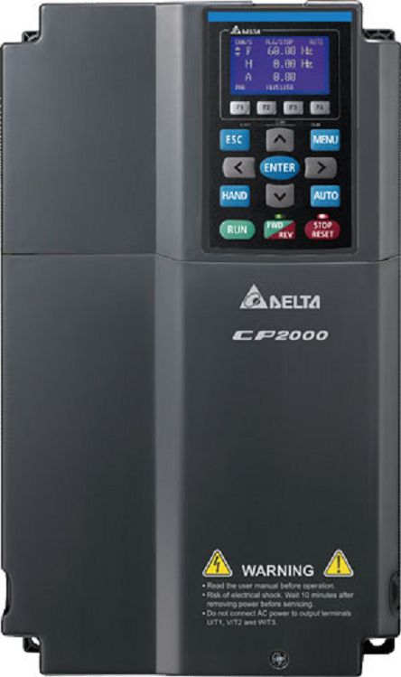 Delta Electronics Variable Speed Drive, 15 kW, 3 Phase, 460 V, 32/24 A, CP2000 Series