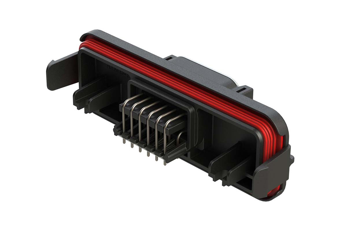 Amphenol Industrial, AIPX Automotive Connector Plug Black PCB 12 Way ATM13-12PA-R008