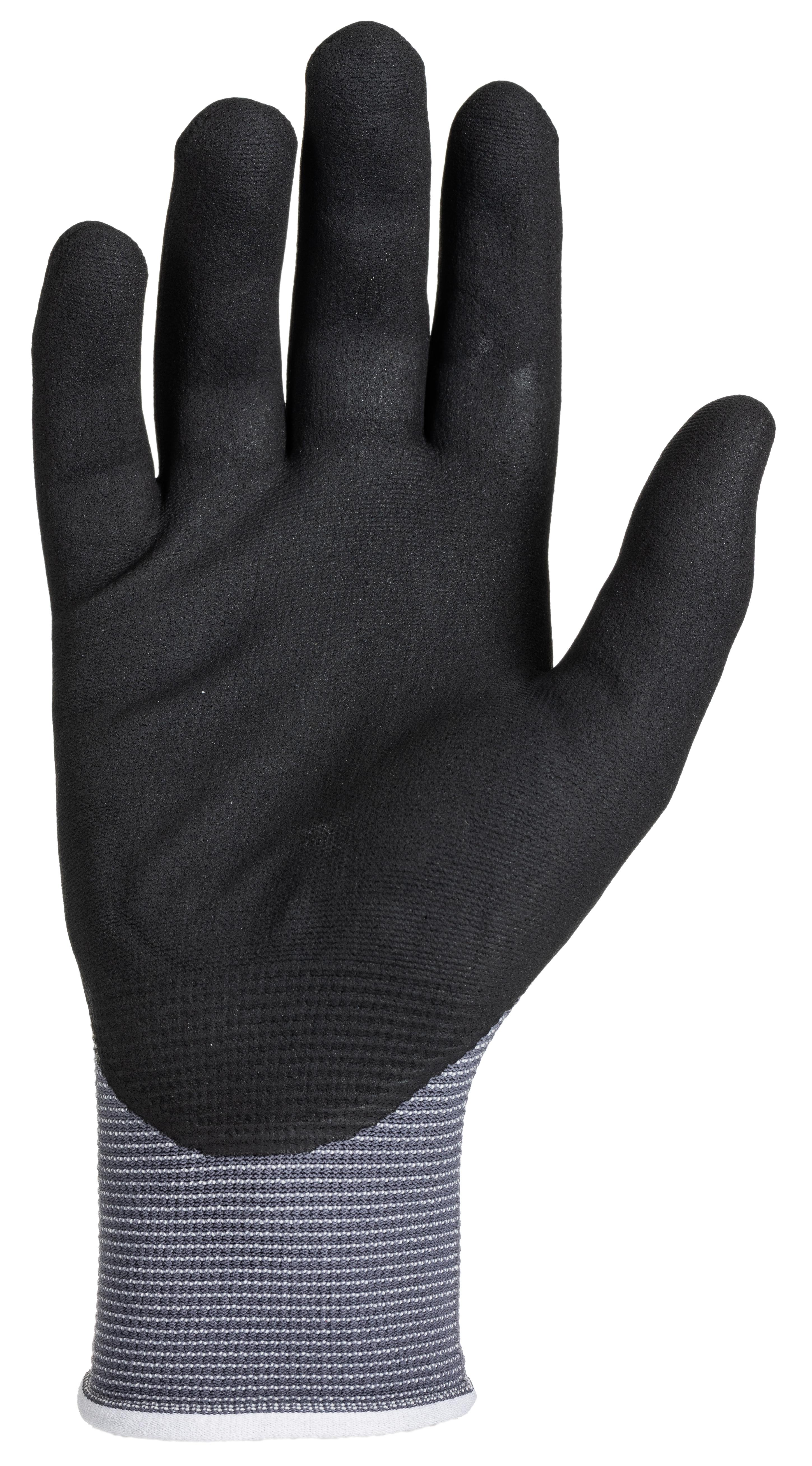 ATG 42-874 Black, Grey Nylon Spandex Work Gloves, Size 9, DC-DC Fast Charge Coating