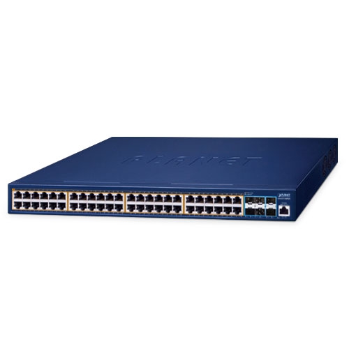 Planet GS-6311-48P6X, Managed Switch 48 Port Network Switch With PoE RJ-45