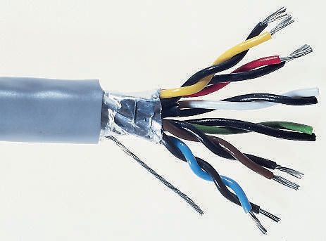 Alpha Wire XTRA-GUARD FLEX Series Control Cable, 4 Pairs, 8 Cores, 0.23 mm², Screened, 24 AWG, 100m, Screened Shield,