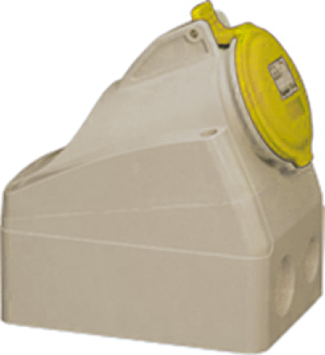 Legrand, P17 Tempra Pro IP44 Yellow Wall Mount 2P + E Industrial Power Socket, Rated At 16A, 110 V
