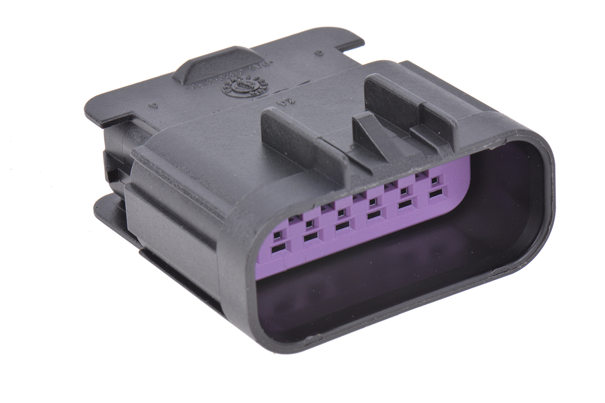 Delphi, GT 150 Automotive Connector Plug Black Cable Mount 14 Way, Crimp Termination 15326861