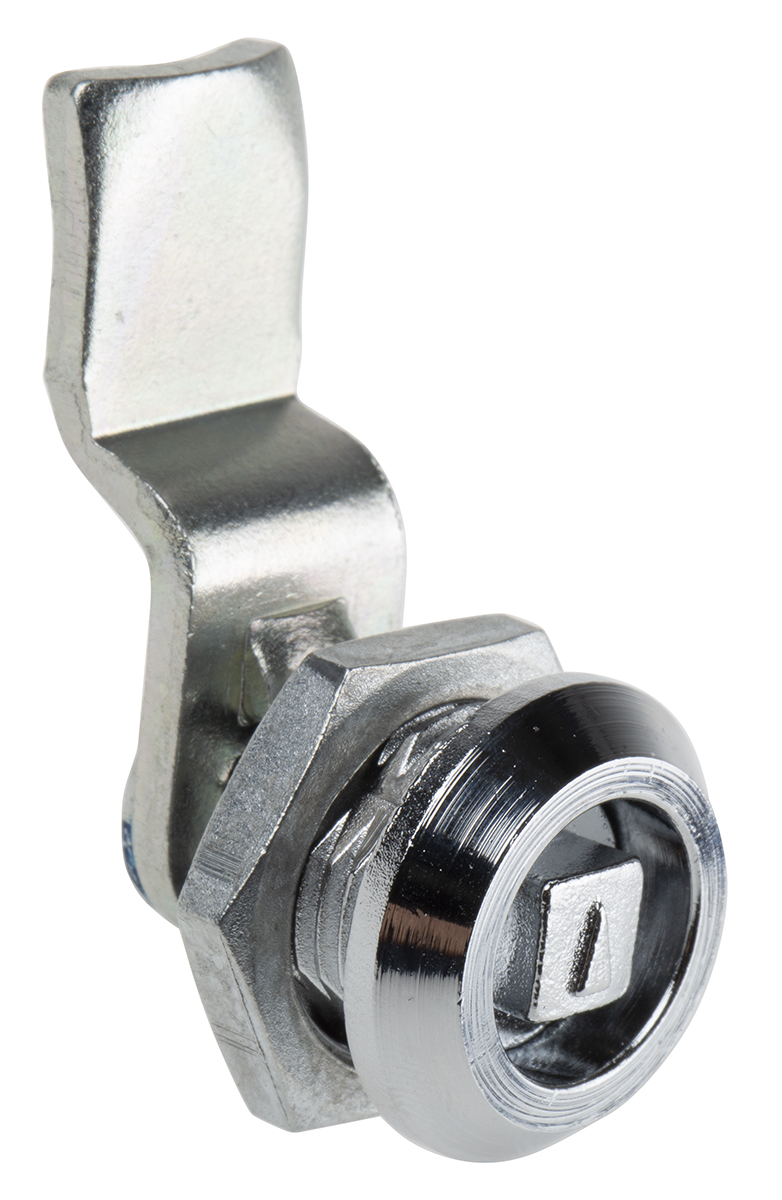 RS PRO Cabinet Lock, 20.5mm Panel-to-Tongue, 16.2 x 14.2mm Cutout, Square Head Unlock