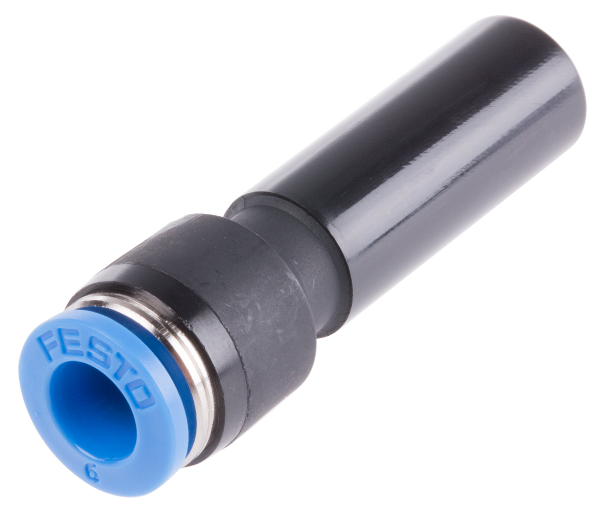 Festo QS Series Reducer Nipple, Push In 10 mm to Push In 6 mm, Tube-to-Tube Connection Style, 130623