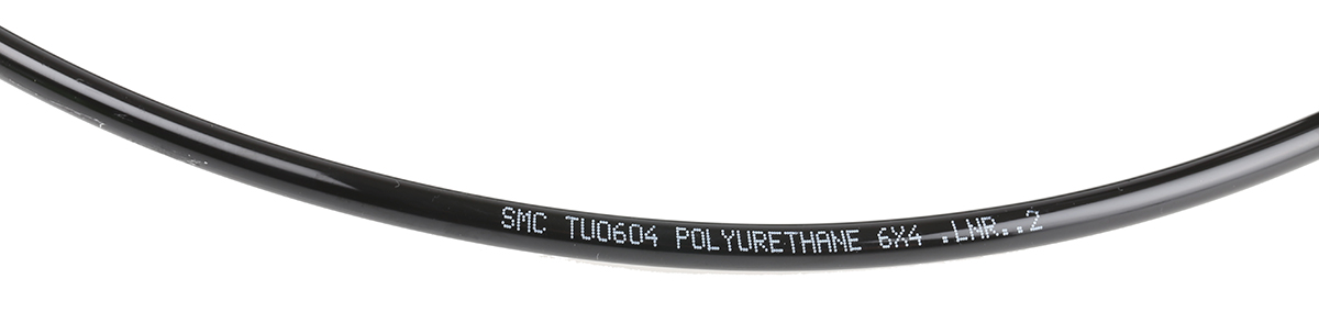 SMC Compressed Air Pipe Black PUR 6mm x 20m TU Series