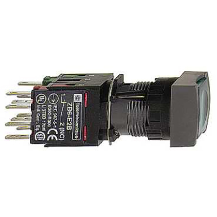 Schneider Electric Harmony XB6 Series Illuminated Push Button, Panel Mount, 16mm Cutout, IP65