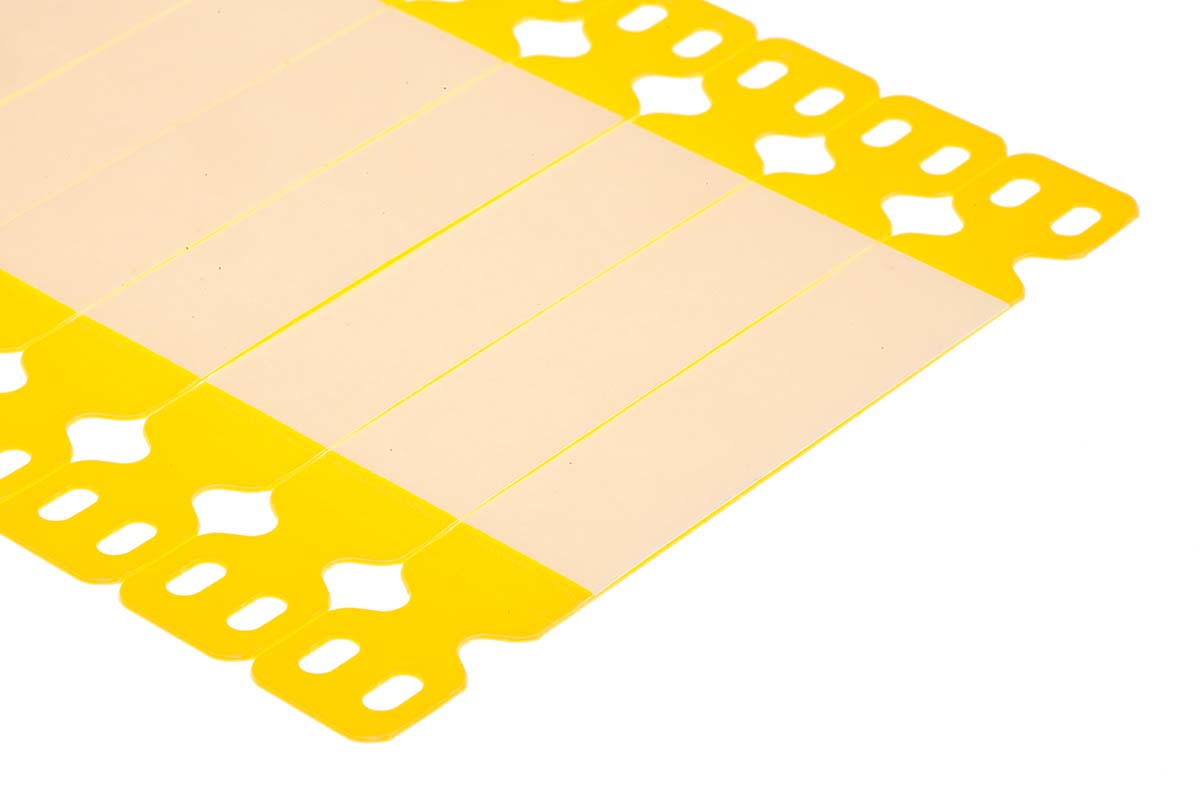 Brady Yellow Cable Labels, 15mm Width, 103mm Height, 100 Qty