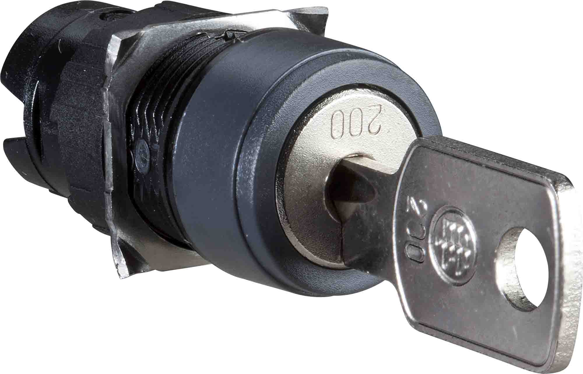 Schneider Electric ZB6 2-position Key Switch Head, 16mm Cutout