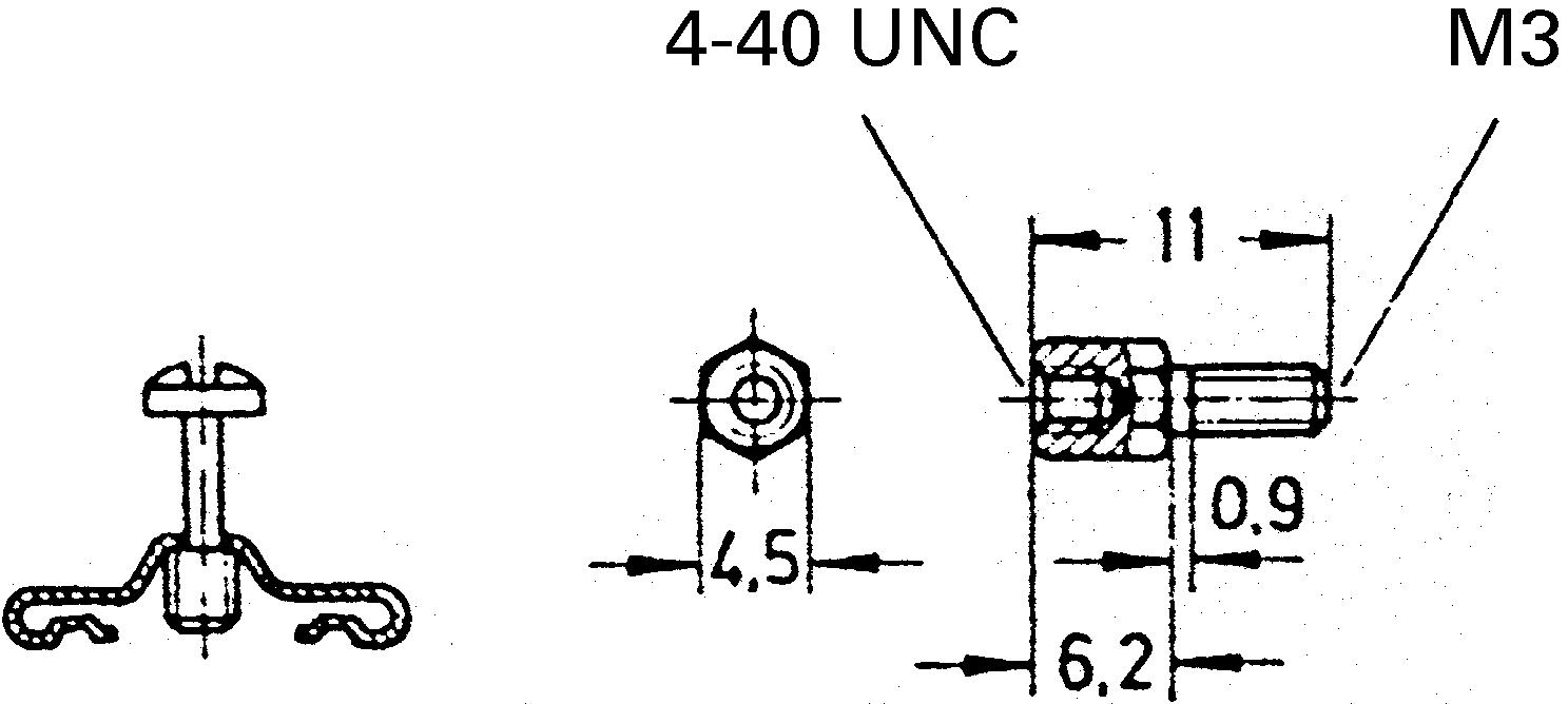 HARTING, D-Sub Series Jack Screw For Use With D-Sub Connector