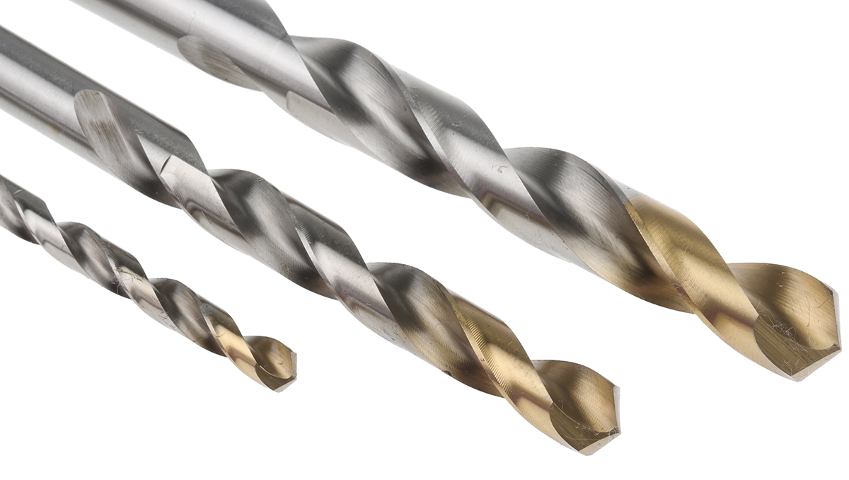Dormer 25-Piece Twist Drill Bit Set for Multi-Material, 13mm Max, 1mm Min, HSS-TiN Bits