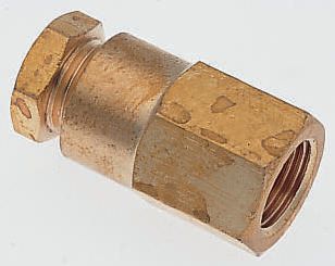 Norgren ENOTS Series Straight Threaded Adaptor, G 1/4 Female to Push In 6 mm, Threaded-to-Tube Connection Style