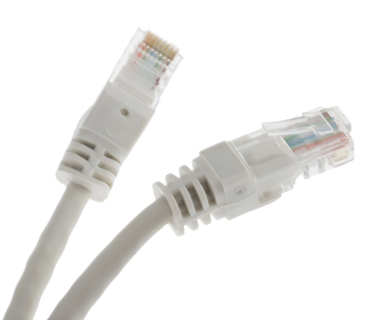 Decelect, 0.5m Cat5e, Grey RJ45 to Male RJ45 Male, U/UTP Unshielded, Terminated PVC Sheath