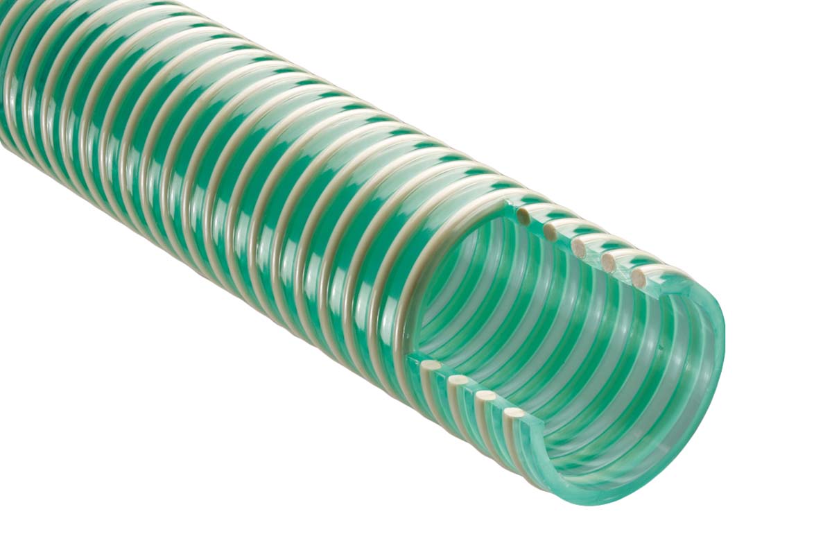 RS PRO PVC, Hose Pipe, 51.6mm ID, 60.2mm OD, Green, 10m
