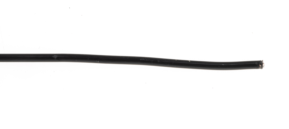 Alpha Wire Hook-up Wire TEFLON Series Black 0.09 mm² Hook Up Wire, 28 AWG, 7/0.13 mm, 30m, PTFE Insulation, 5852 BK005