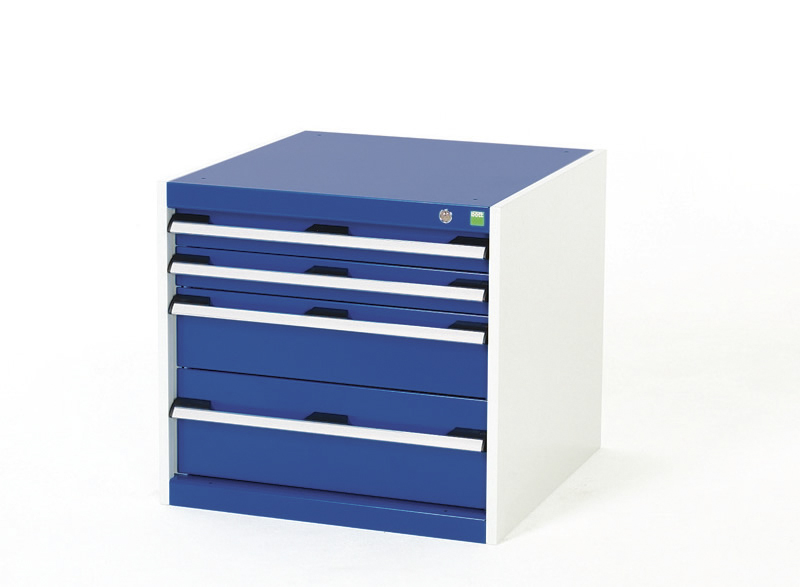 Bott Drawer Unit, 600mm x 650mm x 650mm, Blue, Grey