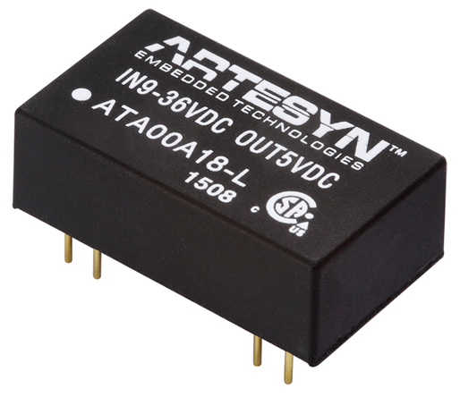 Artesyn / Advanced Energy ATA DC-DC Converter, 5V dc/ 600mA Output, 9 → 36 V dc Input, 3W, Through Hole, +85°C