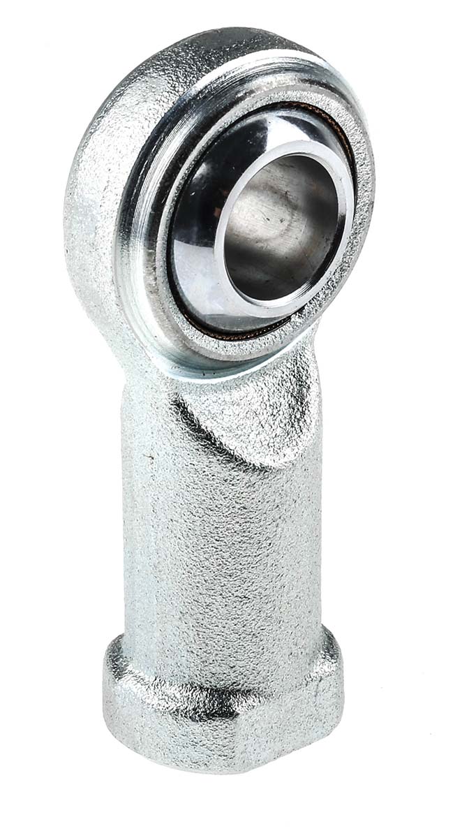 RS PRO M16 x 2 Female Steel Rod End, 16mm Bore, 83mm Long, Metric Thread Standard, Female Connection Gender