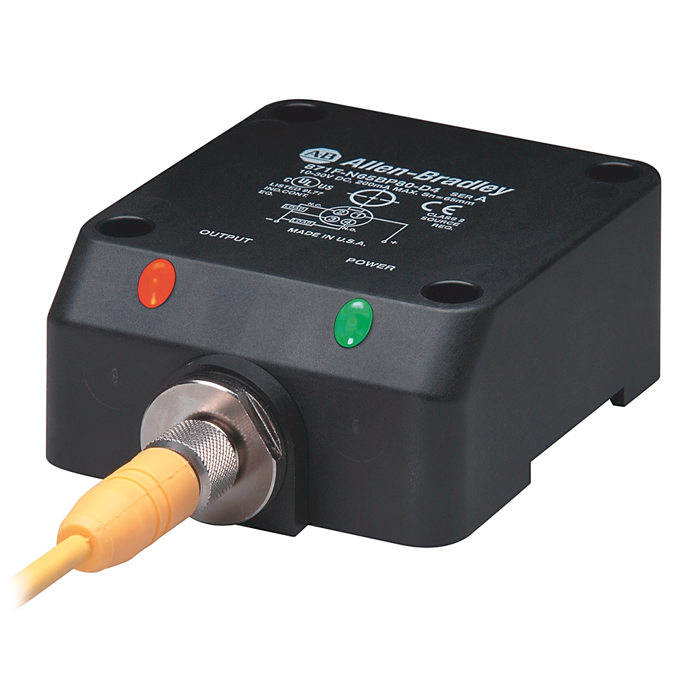 Allen Bradley Inductive Flat Proximity Sensor, 250 mm Detection, PNP NO+NC, 10 → 30 V dc