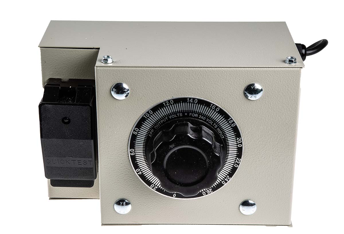 RS PRO 1 Phase 1.2kVA Variac, 240V ac, 5A