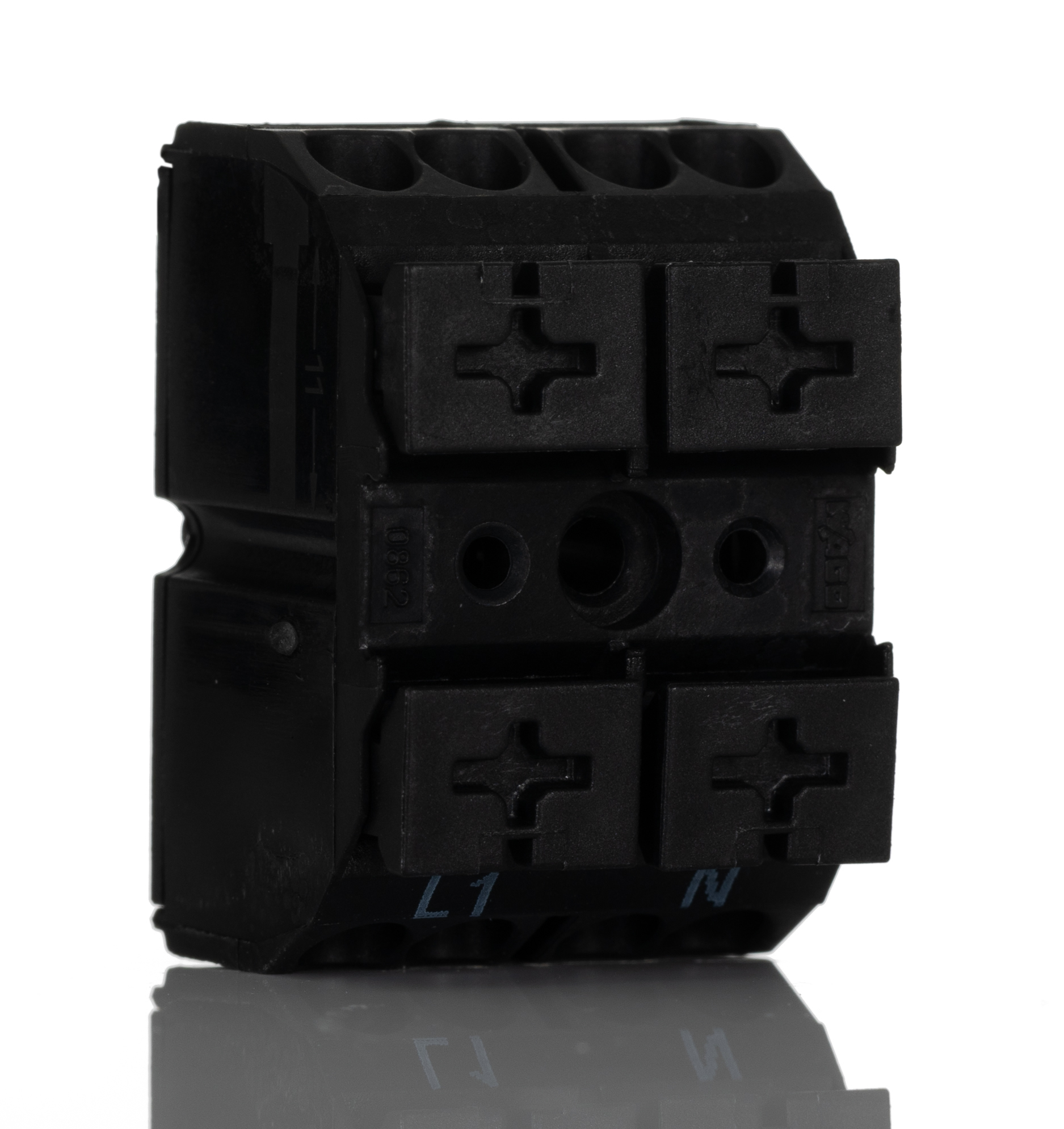 WAGO 862 Series Terminal Strip, 2-Way, 32A, 20 → 12 AWG, Wire, Push-In Cage Clamp Termination