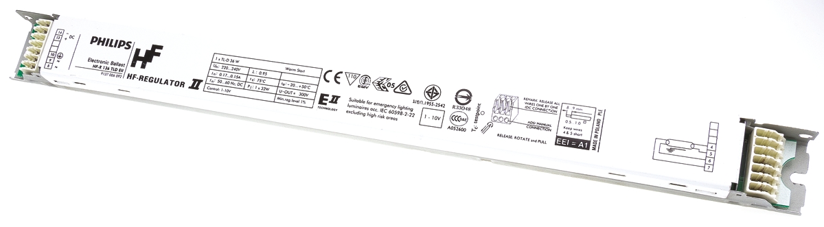 Philips Lighting 36 W Electronic Fluorescent Lighting Ballast, 220 → 240 V