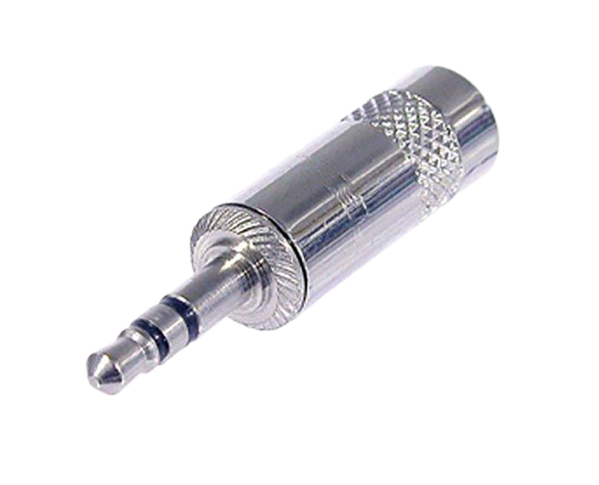 REAN Products Jack Connector 3.5 mm Cable Mount Stereo Plug, 3Pole
