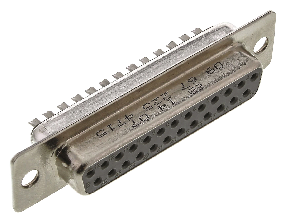 HARTING 25 Way Panel Mount D-sub Connector Socket, 2.77mm Pitch