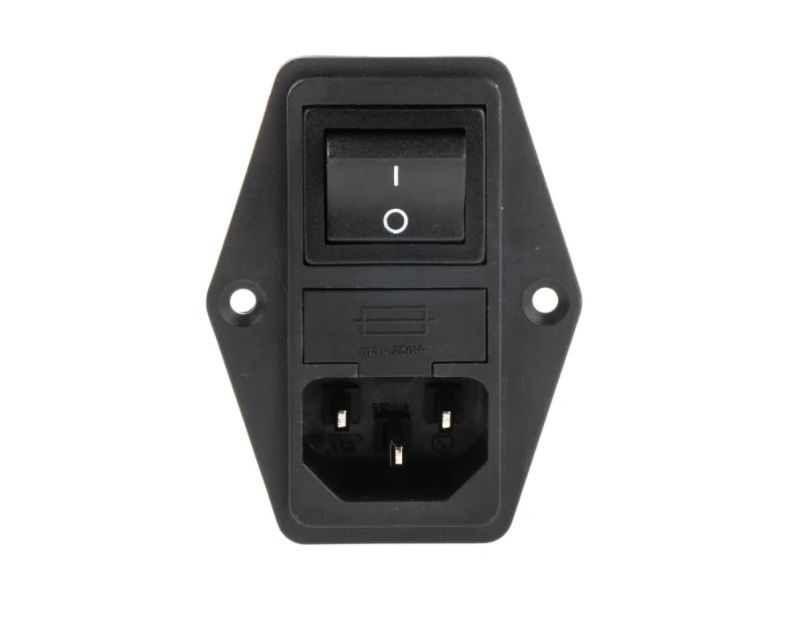 Schaffner 6A, 250 V ac Male Panel Mount IEC Filter 2 Pole FN284-6-06, Faston 2 Fuse