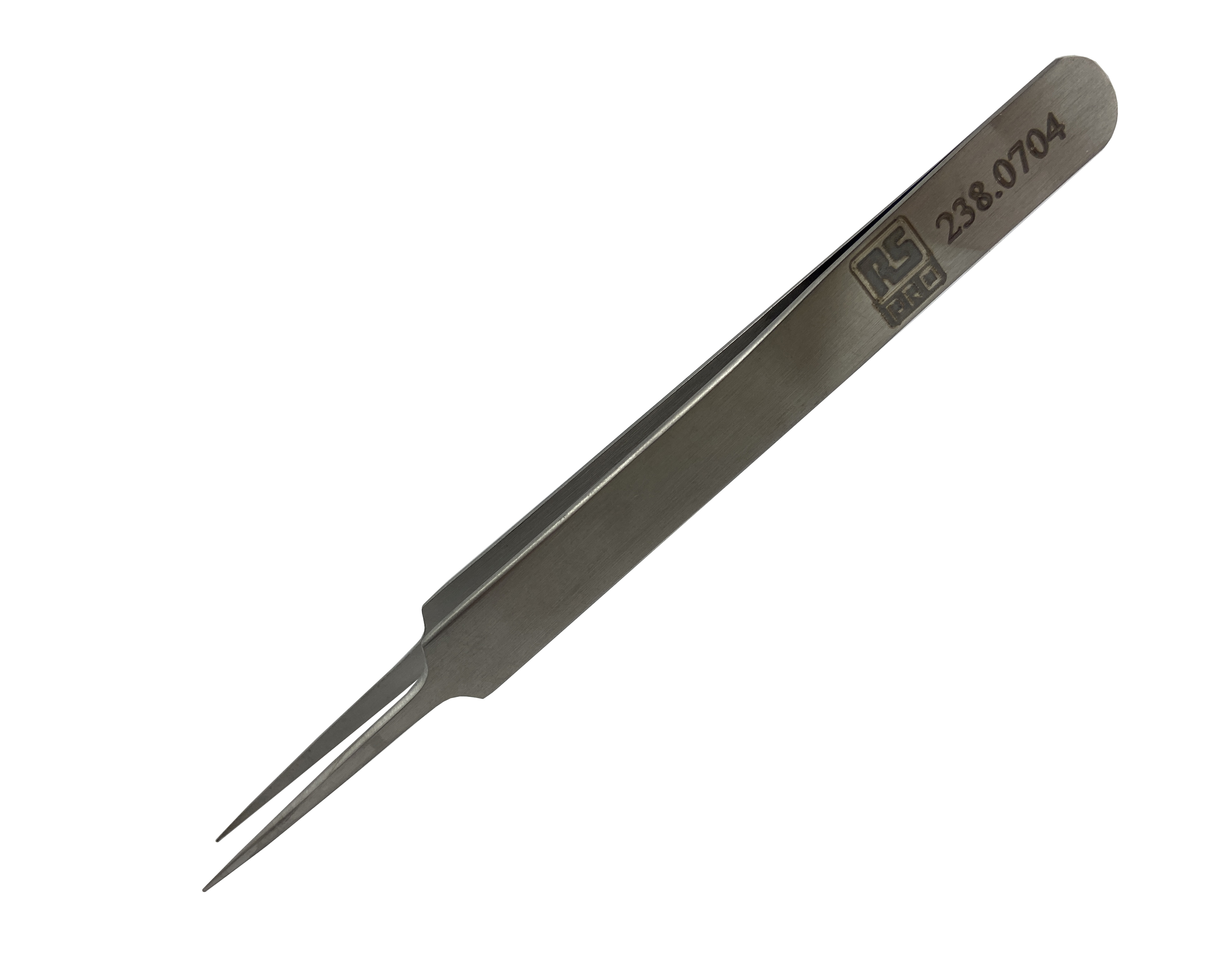 RS PRO 110 mm, Low Carbon Austenitic Steel, Fine, Very Sharp, Tweezer