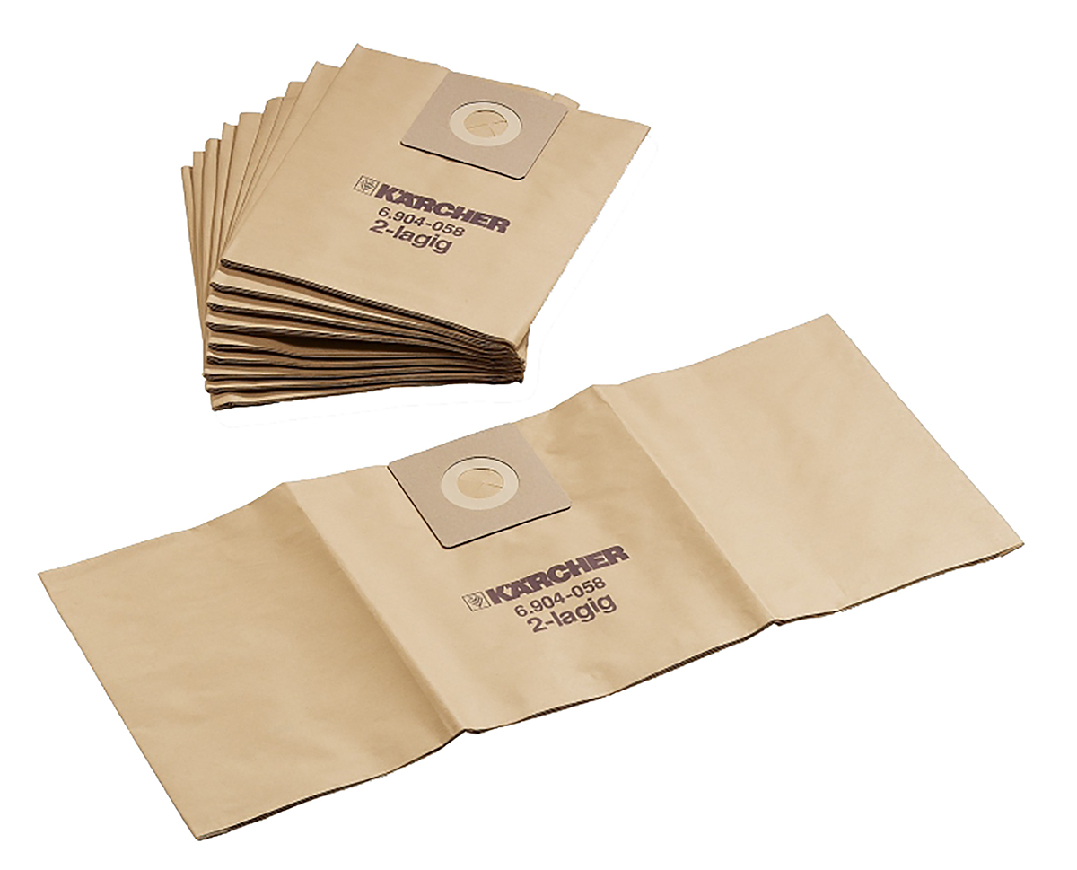 Karcher Vacuum Bag, For Use With Wet & Dry Vacuum Cleaner Nt 25/1 Ap, Wet & Dry Vacuum Cleaner Nt 35/1 Ap, Wet & Dry